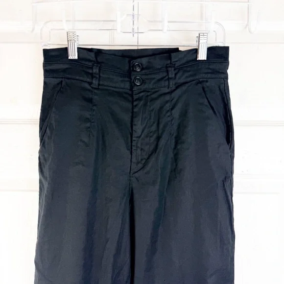 Evereve Black Cropped Ankle Pants Size 29 Stretch Tapered Workwear Chic - Picture 3 of 11